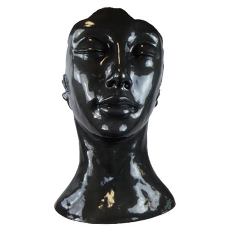 Statue Visage De Femme Xxl En R Sine Noire Cm Prince D Cora