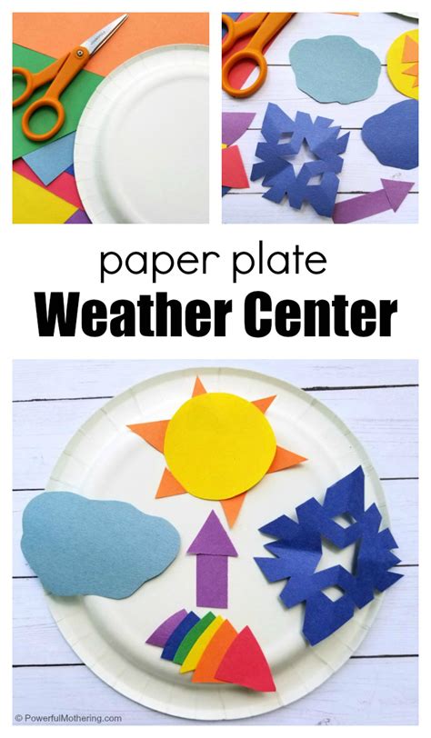 Make A Paper Plate Weather Center Craft Using A Few Simple Materials