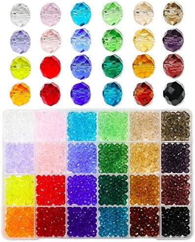 Amazon 6mm Briolette Glass Beads For Jewelry Making Faceted