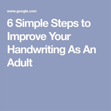 6 Simple Steps To Improve Your Handwriting As An Adult Lettering