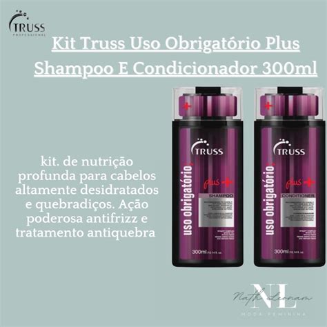 Kit Truss Uso Obrigatório Plus Shampoo E Condicionador 300ml Shopee