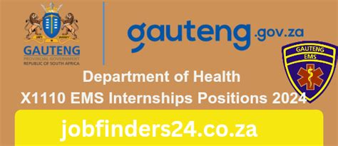 Emergency Care Internship Programme 2024 Jobfinders24 Ems Gauteng