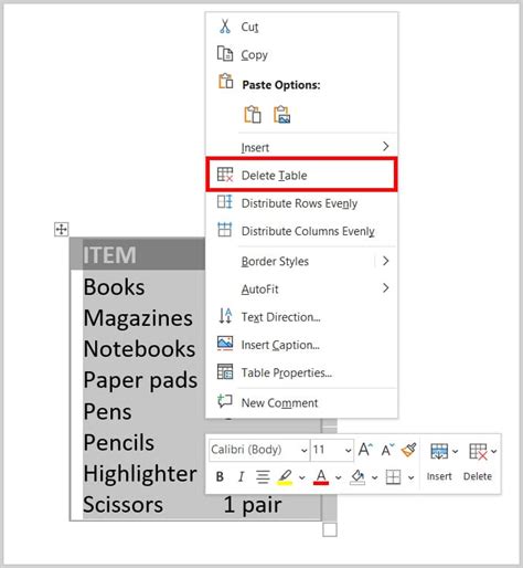 Three Ways To Insert Tables In Microsoft Word