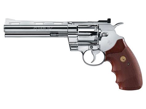 Colt Python 357 Co2 Steel Bb Revolver Chrome Replicaairgunsca