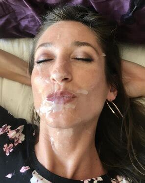 Texas Olivia Takes Huge Cum Facials Porn Pic