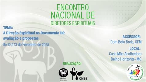 Inscri Es Abertas Para Encontro Nacional De Diretores Espirituais