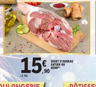 Promo Gigot D Agneau Entier Ou Demi Chez E Leclerc