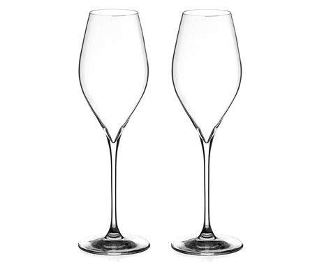 Premium Prosecco Glasses Set Of 2 Diamante Home