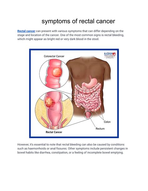 Symptoms Of Rectal Cancer Pdf