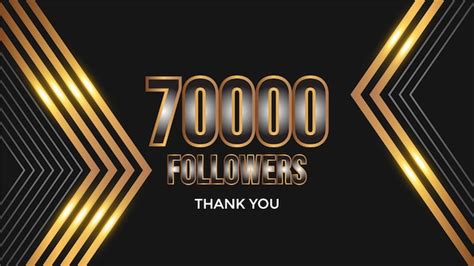 Banner De Agradecimiento Por Los Amigos Y Seguidores Sociales De 70k