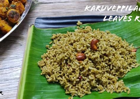 Karuveppilai Sadam Recipe Curry Leaves Rice Recipe Recipe By Nams