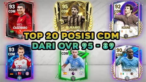 Rekomendasi Top Posisi Cdm Dari Ovr Fc Mobile Youtube