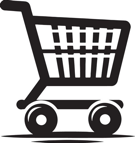 Editable Shopping Cart Silhouette Illustration 47580056 Vector Art At