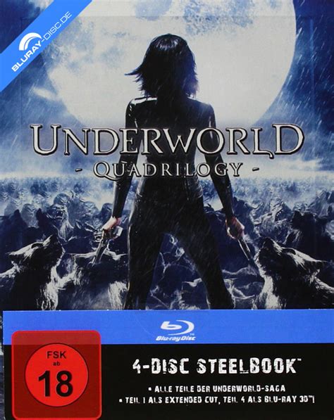 Underworld 1 4 Quadrilogy Limited Deluxe Steelbook Edition Blu Ray