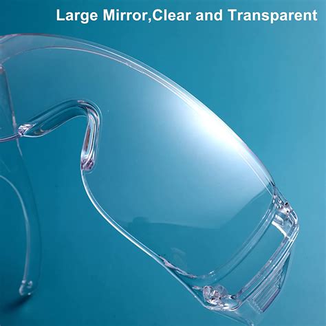 Safety Glasses Over Eyeglasses Fog And Scratch Resistant Safety Goggles Clear Eye Ebay