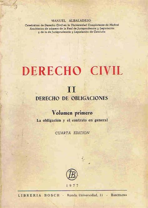 Derecho Civil Ii Derecho De Obligaciones 2 Tomos 3 Colúmenes De