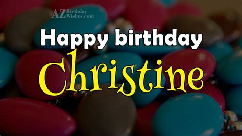 Happy Birthday Christine