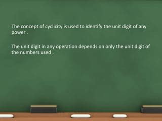 Cyclicity Of Unit Digit Ppt