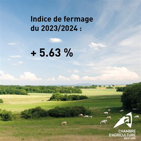 Indice De Fermage 2023 2024 Chambre D Agriculture Haute Loire