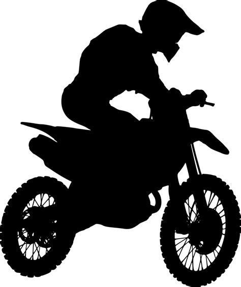 6 Motocross Silhouette PNG Transparent OnlyGFX