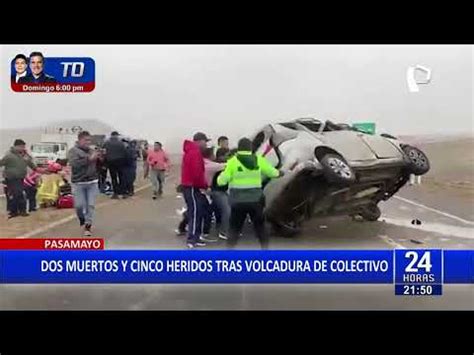 Video Muerte En Pasamayo Despiste De Auto Deja Dos Personas