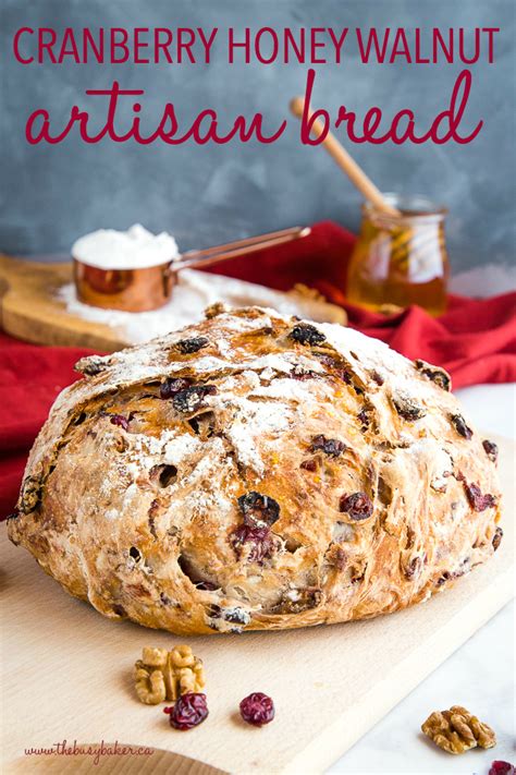 No Knead Cranberry Walnut Bread With Honey Artofit