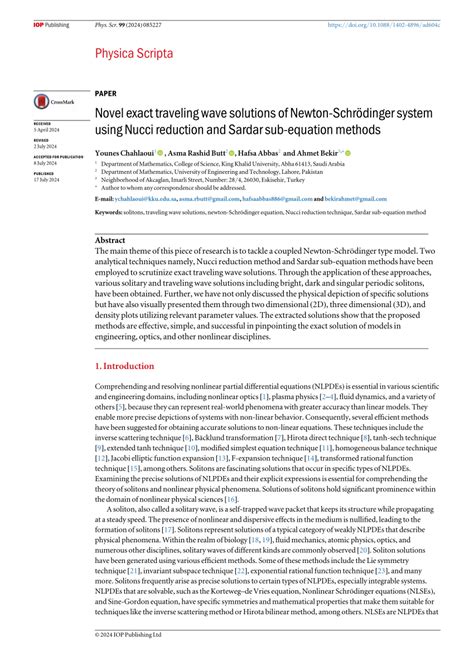 Novel Exact Traveling Wave Solutions Of Newton Schr Dinger System Using