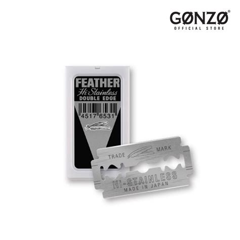 Feather Hi Stainless Double Edge Razor Blades Japan Shopee Malaysia