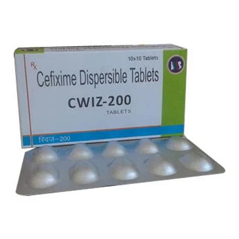 Cefixime Dispersible Tablets Packaging Type Blister At Rs Box In