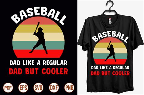 Baseball Dad Like A Regular Dad But Cool Graphic By Creativemim2001