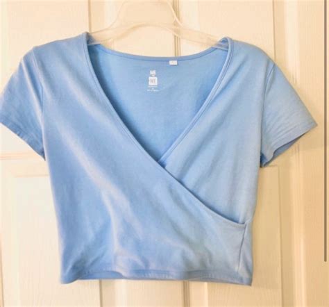 Crop Top Aesthetic Aesthetic T Shirts Light Blue Crop Top Blue Crop