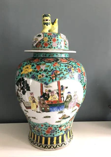 Extra Large Grand Vase Potiche En Porcelaine De Chine Eur