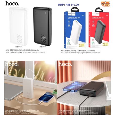 HOCO J87A Tacker PD20W+QC3.0 power bank (2000mAh) | Shopee Malaysia