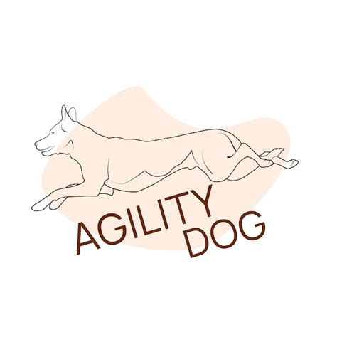 Premium Vector Flat Vector Silhouette Of Jumping Dog For Agility Club