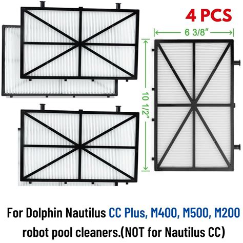 Robotic Pool Cleaner Filter Replacement For Dolphin M400 M500 Nautilus