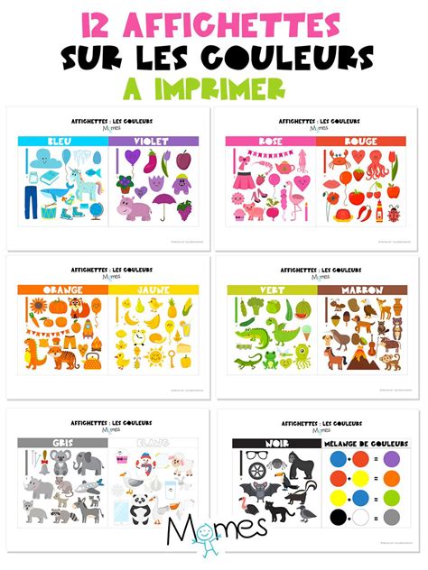 Affichages Des Couleurs En Maternelle Artofit