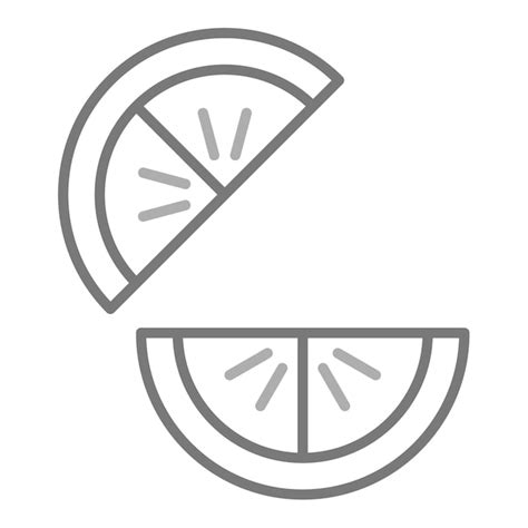 Premium Vector Orange Slices Icon