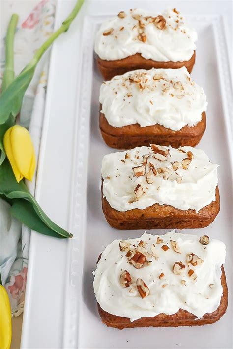 Mini Carrot Cake Loaves Baking For Friends