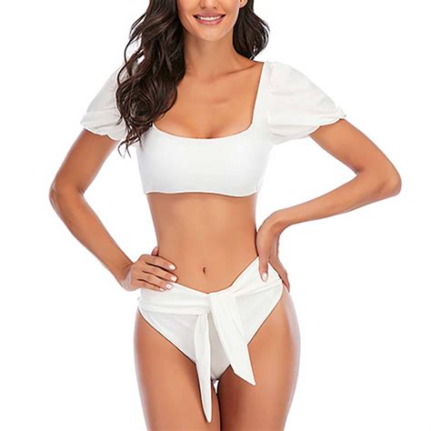 Tponi Athletic Swimsuits For Women One Piece White Plus Size Swimsuit