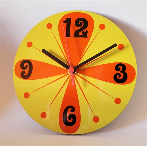 wooden clock retro  perfect personalisation