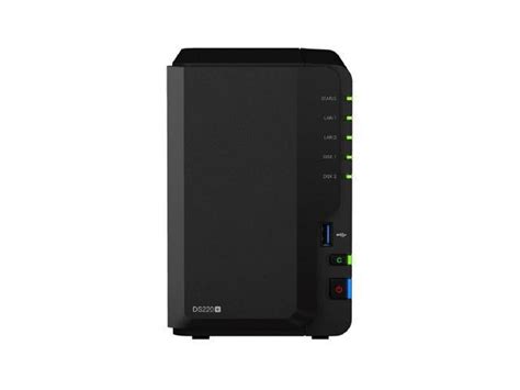 Synology Diskstation Ds220 Nas Server With Celeron 20ghz Cpu 6gb