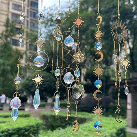 Amazon Pcs Crystal Suncatchers Window Sun Catcher With Chain