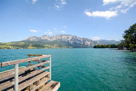 Lake District Salzburger Land Austria: View Over Lake Attersee ...