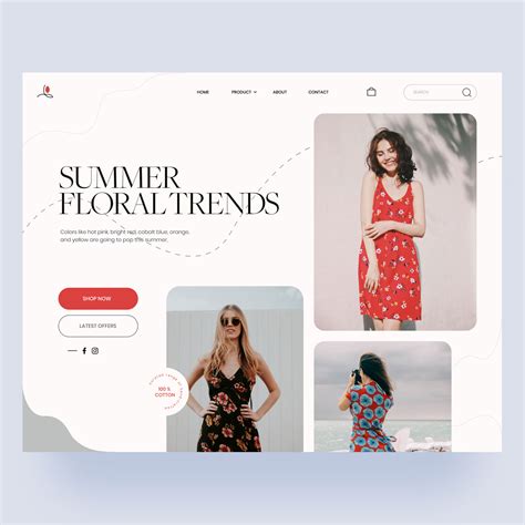 Website Design / Landing Page For Clothing Brand on Behance