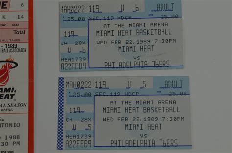 Lot Detail - Miami Heat Lot of 10 Tickets