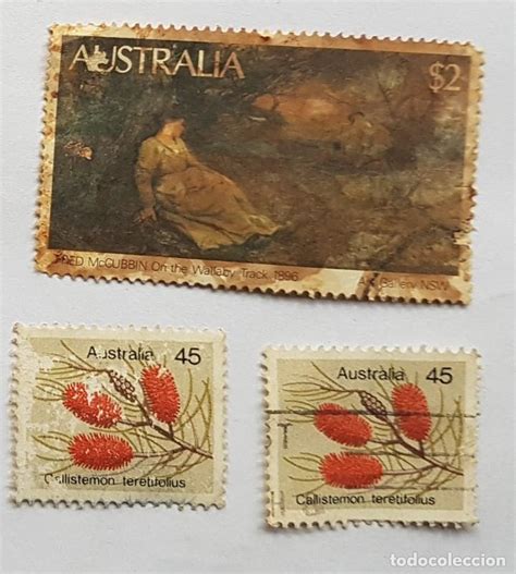 Australia 3 Sellos 3 Stamps Calistemon Tereti Comprar Sellos