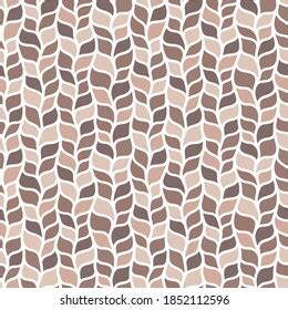 Beige Realistic Knit Texture Seamless Pattern Stock Vector Royalty