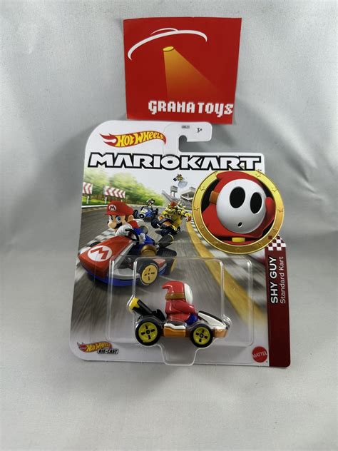 Shy Guy Standard Kart Hot Wheels Super Mario Kart Case H Grana Toys