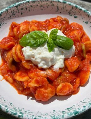 Orecchiette Al Pomodoro E Stracciatella Al Ta Cucina Ninnalemon