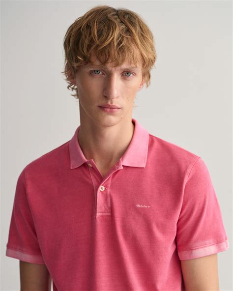 GANT Erkek Pembe Regular Fit Logolu Polo 2043005 XXXL 100 PAMUK